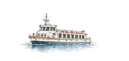Watercolor Alilaguna boat