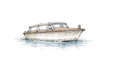 Watercolor private water taxi